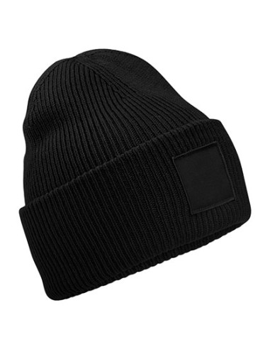 BEE-B336R-Deep Cuffed Tonal Patch Beanie